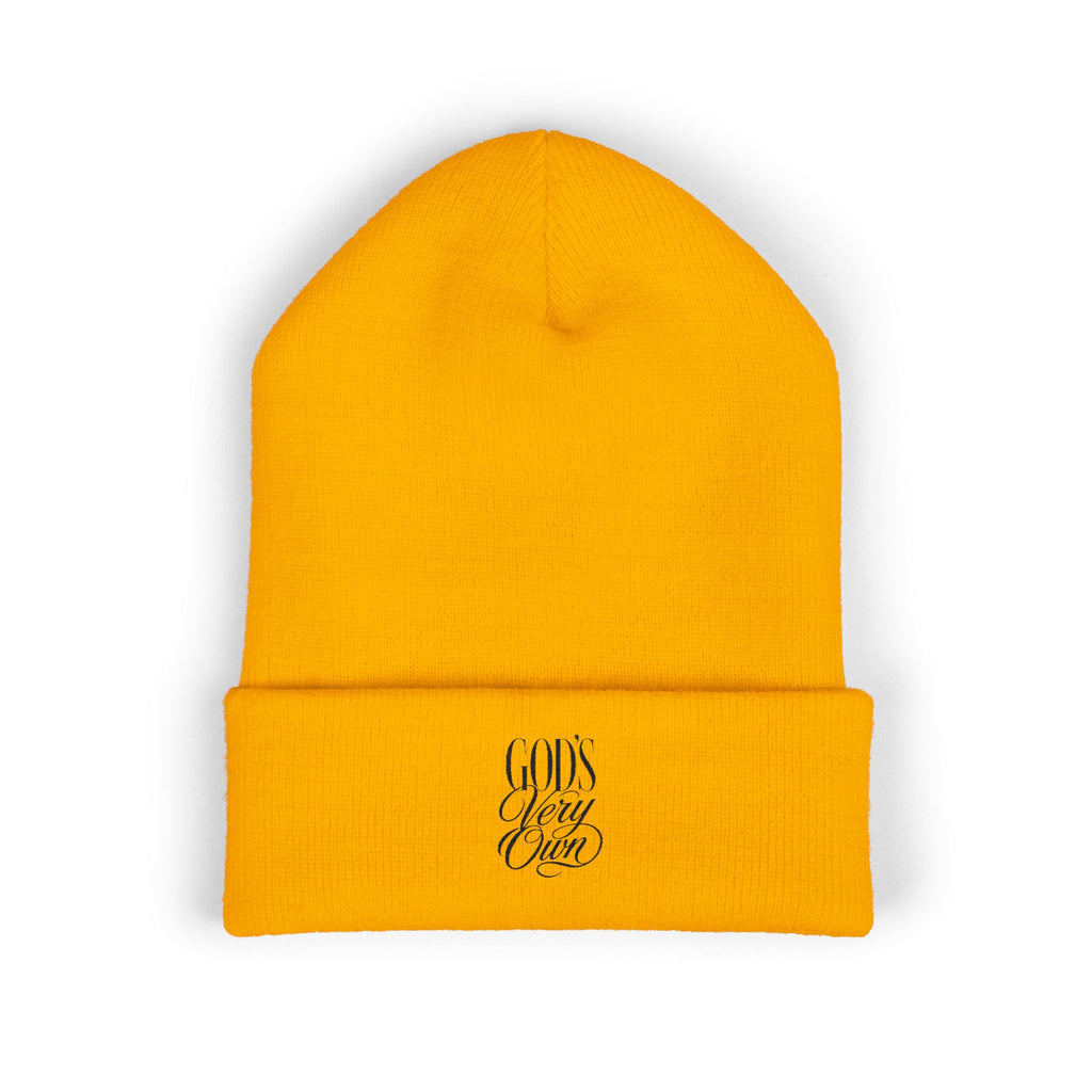 God's Very Own Cuffed Beanie || Classic Winter Knit Hat