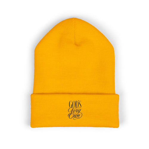 God's Very Own Cuffed Beanie || Classic Winter Knit Hat