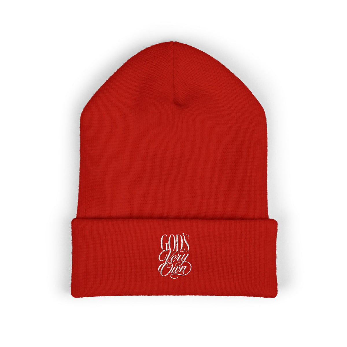 God's Very Own Cuffed Beanie || Classic Winter Knit Hat